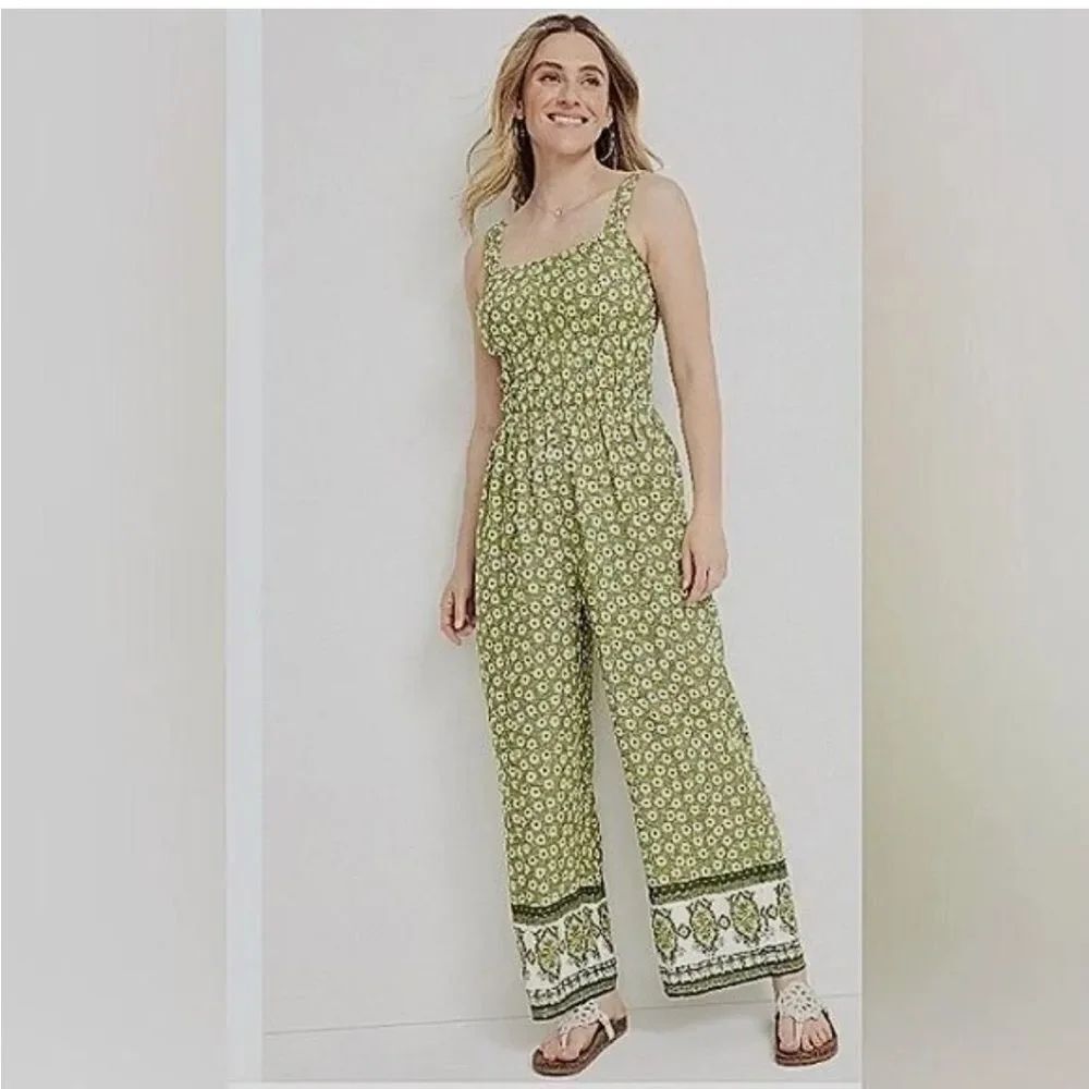 Maurices Olive Floral Romper